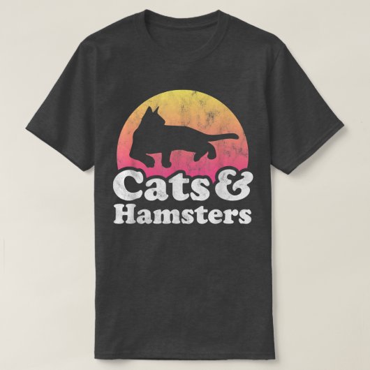Katzen und Hamster Männer Frauen Hamster oder Mädc T-Shirt (Design vorne)