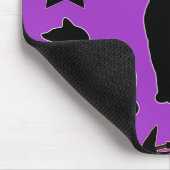 Katzen und Hexenhasser-Mauspad Mousepad (Ecke)