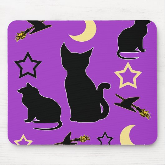 Katzen und Hexenhasser-Mauspad Mousepad (Vorne)