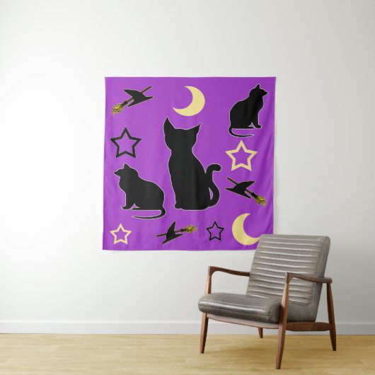 Katzen und Hexenhats Wandteppich (Beispiel)