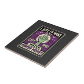 Katzen und Horrorfilme Halloween-Design Fliese (Seite)
