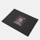 Katzen und Horrorfilme Halloween-Design Fußmatte (Schrägansicht)