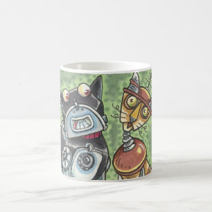 Katzen- und Hund-Roboter MUG Anpassen Kaffeetasse