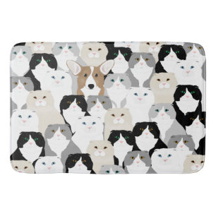 Katzen und Hunde-Bathmat Badematte