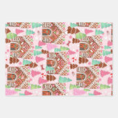 Katzen und Hunde Fingerbrei Haus Geschenktüte Verp Geschenkpapier Set (Vorderseite 2)