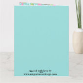 Katzen und Hunde Fingerbrei Haus Weihnachtskarte Karte (Rückseite)