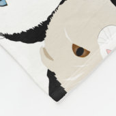 Katzen und Hunde Fleece Blanket (Ecke)