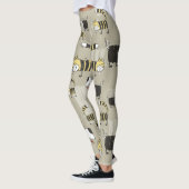 Katzen und Hunde: Funny Seamless Texture Leggings (Links)