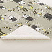 Katzen und Hunde: Funny Seamless Texture Sherpadecke (3/4)