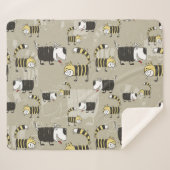 Katzen und Hunde: Funny Seamless Texture Sherpadecke (Vorderseite (Horizontal))