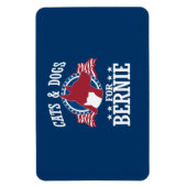 KATZEN UND HUNDE FÜR BERNIE SANDERS MAGNET (Vertikal)