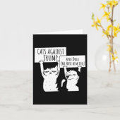 Katzen und Hunde gegen Trump Karte (Gelbe Blume)