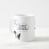 Katzen und Hunde Kaffeetasse (Vorderseite Links)