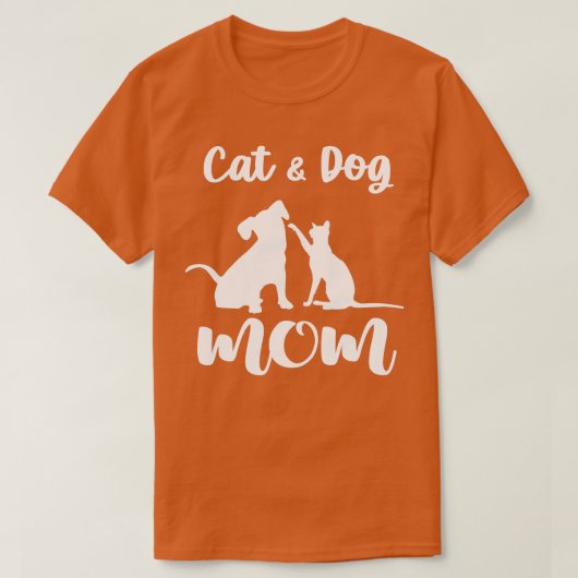 Katzen und Hunde Mama Haustiere Tiere Lover Welpen T-Shirt (Design vorne)
