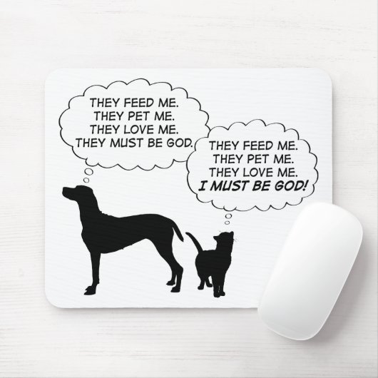 Katzen und Hunde Mousepad (Mit Mouse)