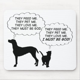 Katzen und Hunde Mousepad