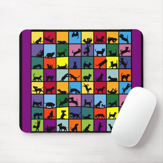 Katzen und Hunde Mousepad (Mit Mouse)