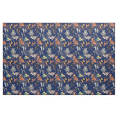 Katzen und Hunde Musterdesign auf Blau Stoff (Fat Quarter (45,7 x 55,9 cm))