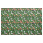 Katzen und Hunde Musterdesign auf Grün Stoff (Fat Quarter (45,7 x 55,9 cm))