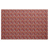 Katzen und Hunde Musterdesign auf Rot Stoff (Yard (91,4 cm))