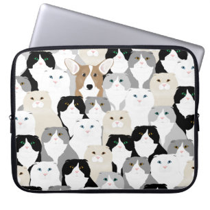 Katzen und Hunde Neopren Laptop-Sieb Laptopschutzhülle