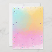 Katzen und Hunde Party Pawty Animals Mädchen Gebur Einladung (Rückseite)