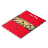 Katzen und Hunde spiralförmig mit individuelle Nam Notizblock (Linke Seite)