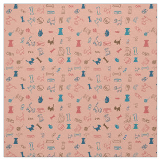 Katzen und Hunde und das Spielzeug, das sie Liebe Stoff