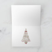 Katzen und Hunde Weihnachtskarte Karte (Innenseite)