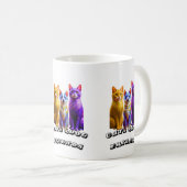 Katzen und Hundefreunde Kaffeetasse (VorderseiteRechts)