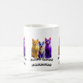 Katzen und Hundefreunde Kaffeetasse (Mittel)