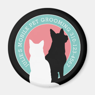 Katzen- und Hundemobile Pet Groomer Magnet