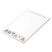 Katzen- und Hundeparade Notizblock (angewinkelt)