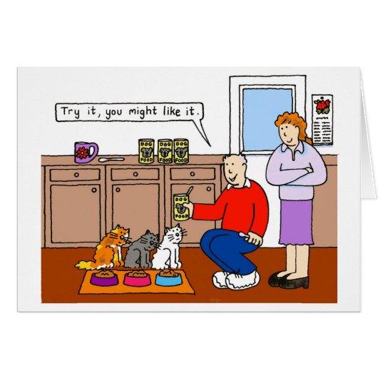 Katzen und ihr Cartoon für den Spaß von Lebensmitt (Vorderseite (Horizontal))