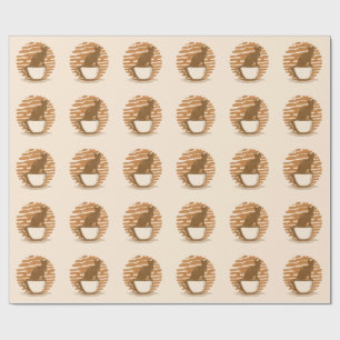 Katzen und Kaffee Geschenkpapier