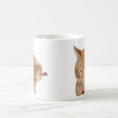 Katzen und Kaffee Kaffeetasse (Mittel)