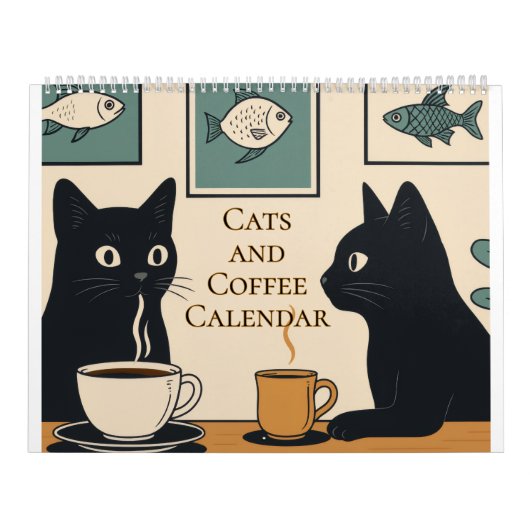 Katzen und Kaffee-Kalender Kalender (Titelbild)