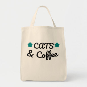Katzen und Kaffee – Lustiger Katzen- und Kaffeelie Tragetasche