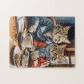 Katzen und Kaffee Puzzle (Horizontal)