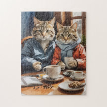 Katzen und Kaffee