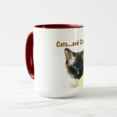 Katzen und Kaffee Tasse (Vorderseite Links)