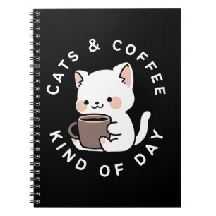 Katzen und Kaffee zum Tagespreis Notizblock