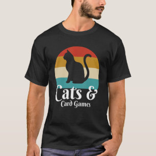 Katzen und Kartenspiele T-Shirt