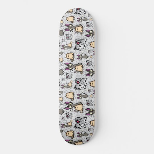 Katzen und Kätzchen 2 Skateboard (Vorderseite)