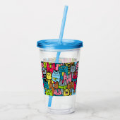 Katzen und Kätzchen Acryltrinkbecher (Rückseite)