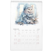 Katzen und Kätzchen Aquarellfarben-Dressup Kalender (Feb 2026)