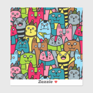 Katzen und Kätzchen Aufkleber