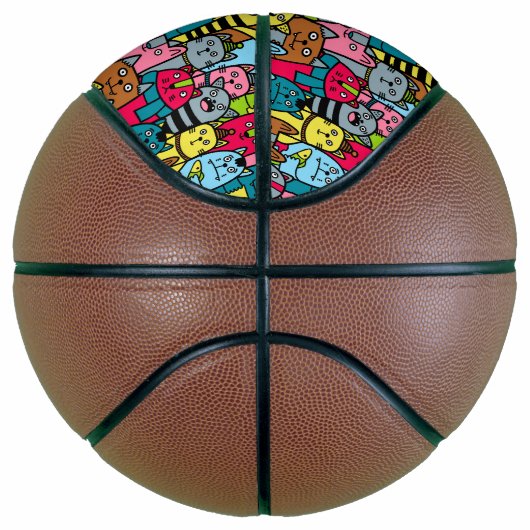 Katzen und Kätzchen Basketball (Rechts)