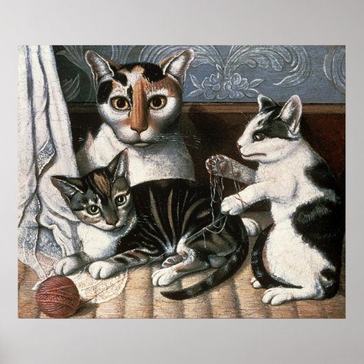 Katzen und Kätzchen, c.1872-1883 Poster (Vorne)
