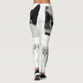 Katzen und Kätzchen Collage Funky Leggings (Rückseite)
